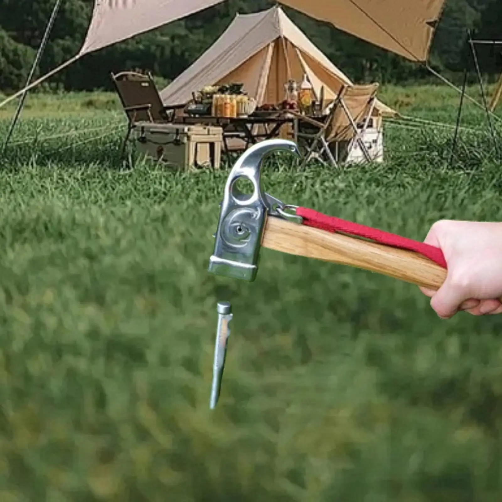 Removedor de peg de barraca de martelo de estaca de barraca ao ar livre para jardinagem de montanhismo