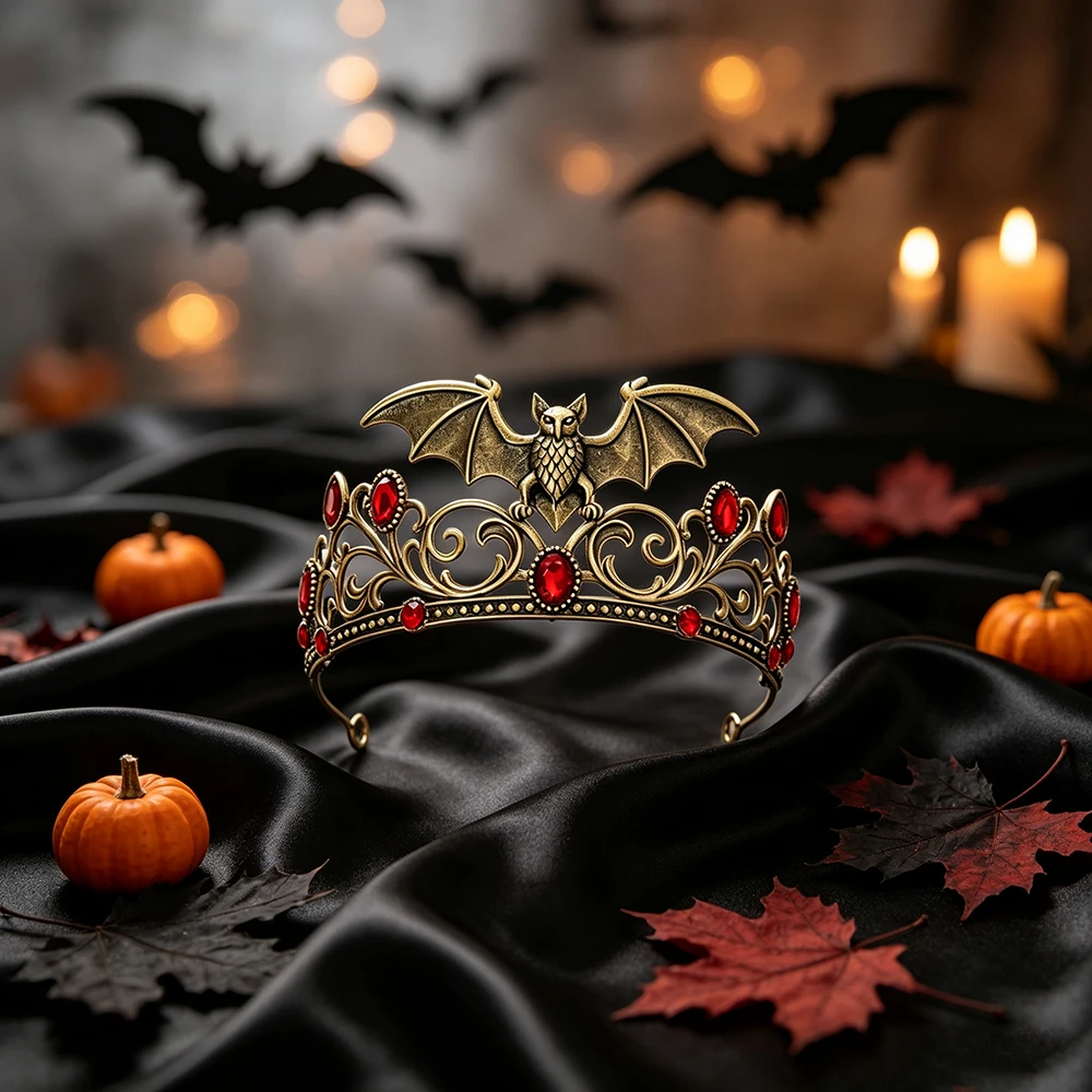 1pc Halloween Gothic Bat Tiara - đánh giá và giá Women Queen Fashion