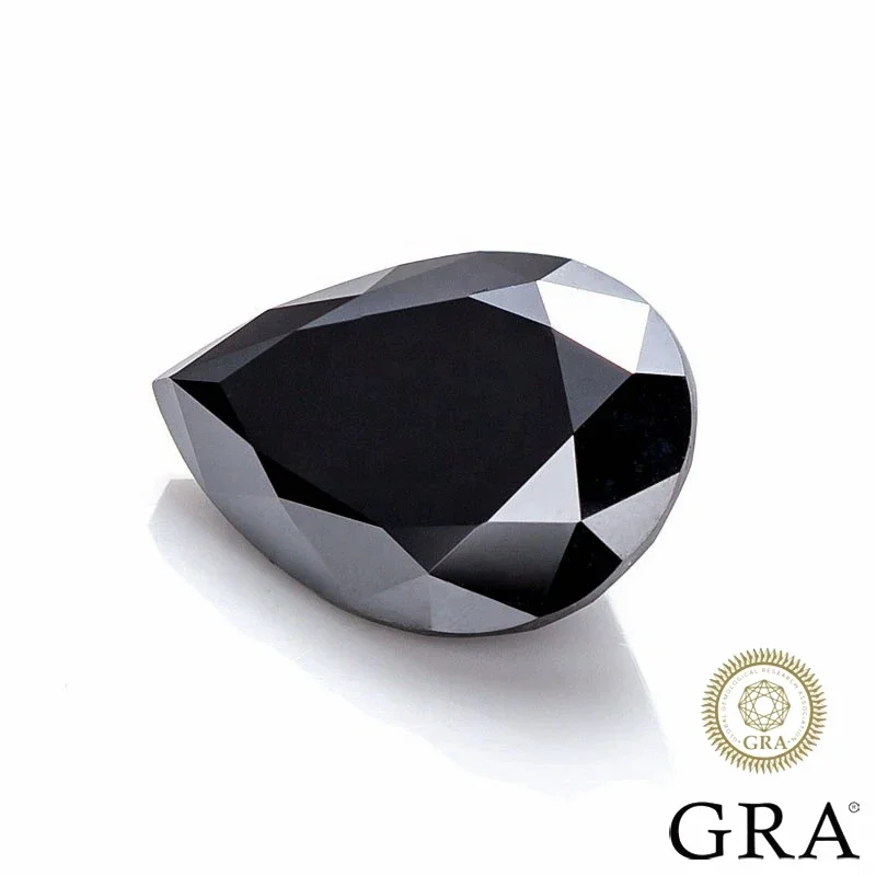 MOJY Pink Color Real Moissanite Loose Stones Pear Cut 0.5~6.0ct Pass Diamond Tester Gemstones for Women Fine Jewelry With GRA