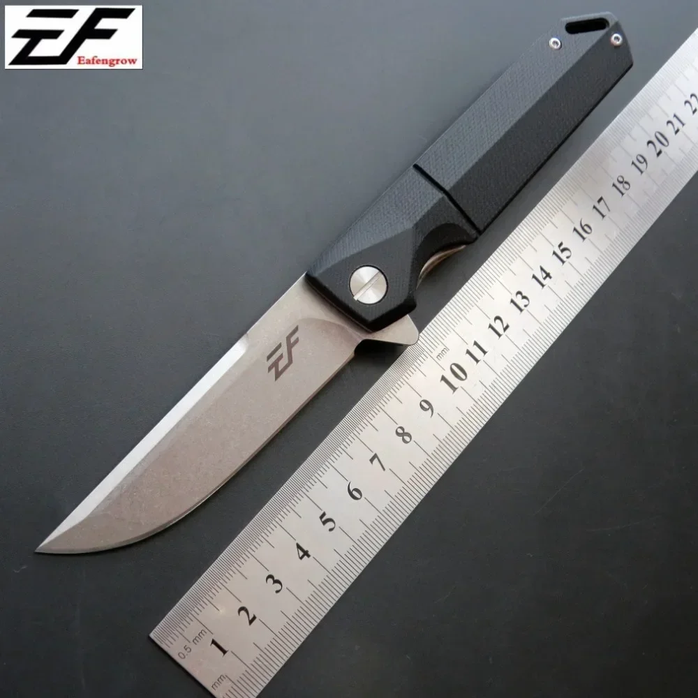 NEW Eafengrow EF71 hunting knife D2 Steel blade + G10 handle  pocket knife folding camping fruit knife outdoor EDC Tool knife