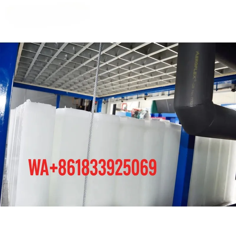 Industrial Block Ice Machine Co2 Refrigerant 1t 30 Ton Capacity Commercial Ice Plant Equipment Energy Saving Fast Cooling System