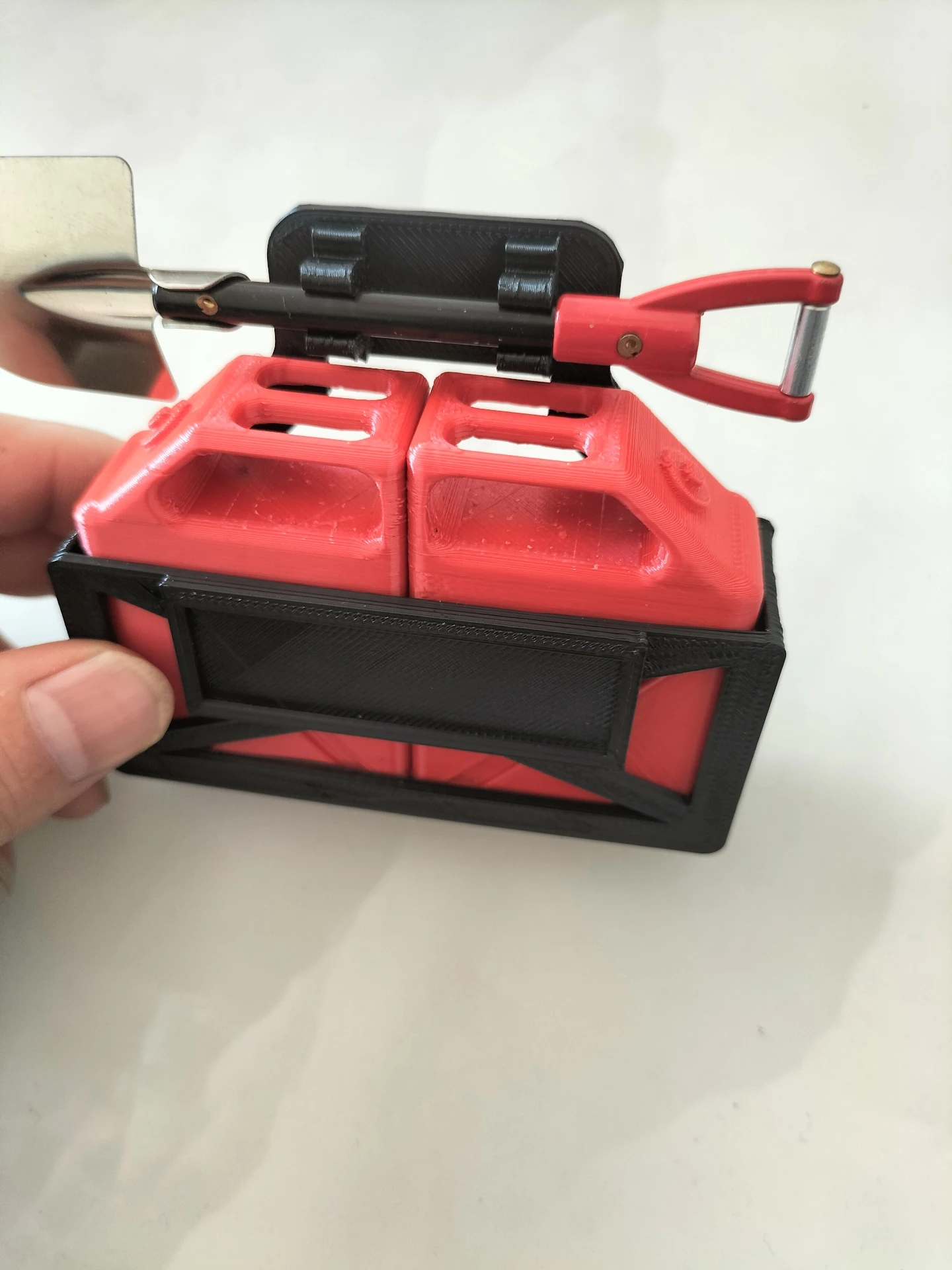 ชุดอุปกรณ์จำลองถังน้ำมันคู่สำหรับรถบังคับวิทยุขนาด 1/10 รุ่น Traxxas TRX4 Defender AXIAL SCX10 RC4WD D90 Wraith Jeep TF2 Capra