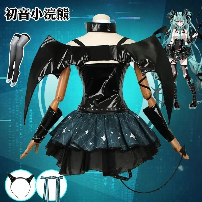 

qq78Request7Hatsune cos raccoon linkage animation clothing female secondary set MIKU little devil cosplay