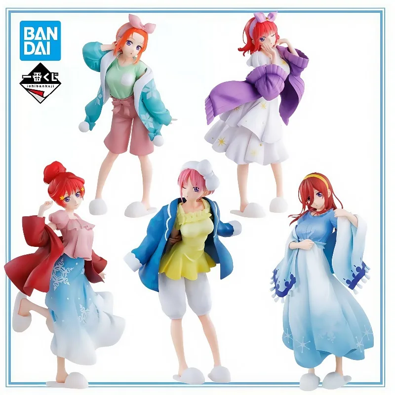 

BANDAI в наличии подлинный Ichiban квинтэссенция квинтуплетов Yotsuba Nakano Ichika Nino Miku Yotsuba Snow Room Wear Garage Kit