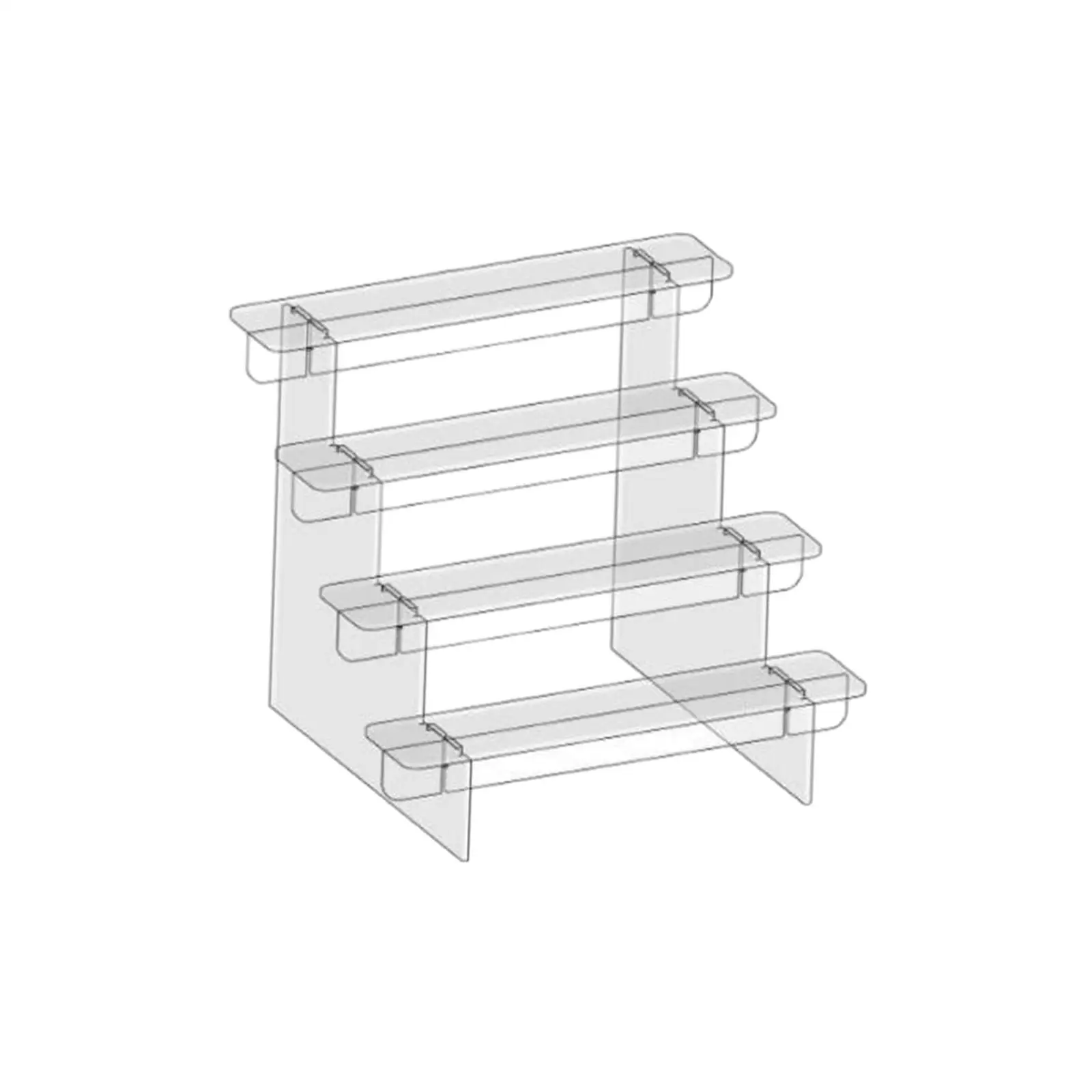 

Acrylic Shelf, Display Shelves, Dessert and Cake Stand, Multi-Layer, Stable,