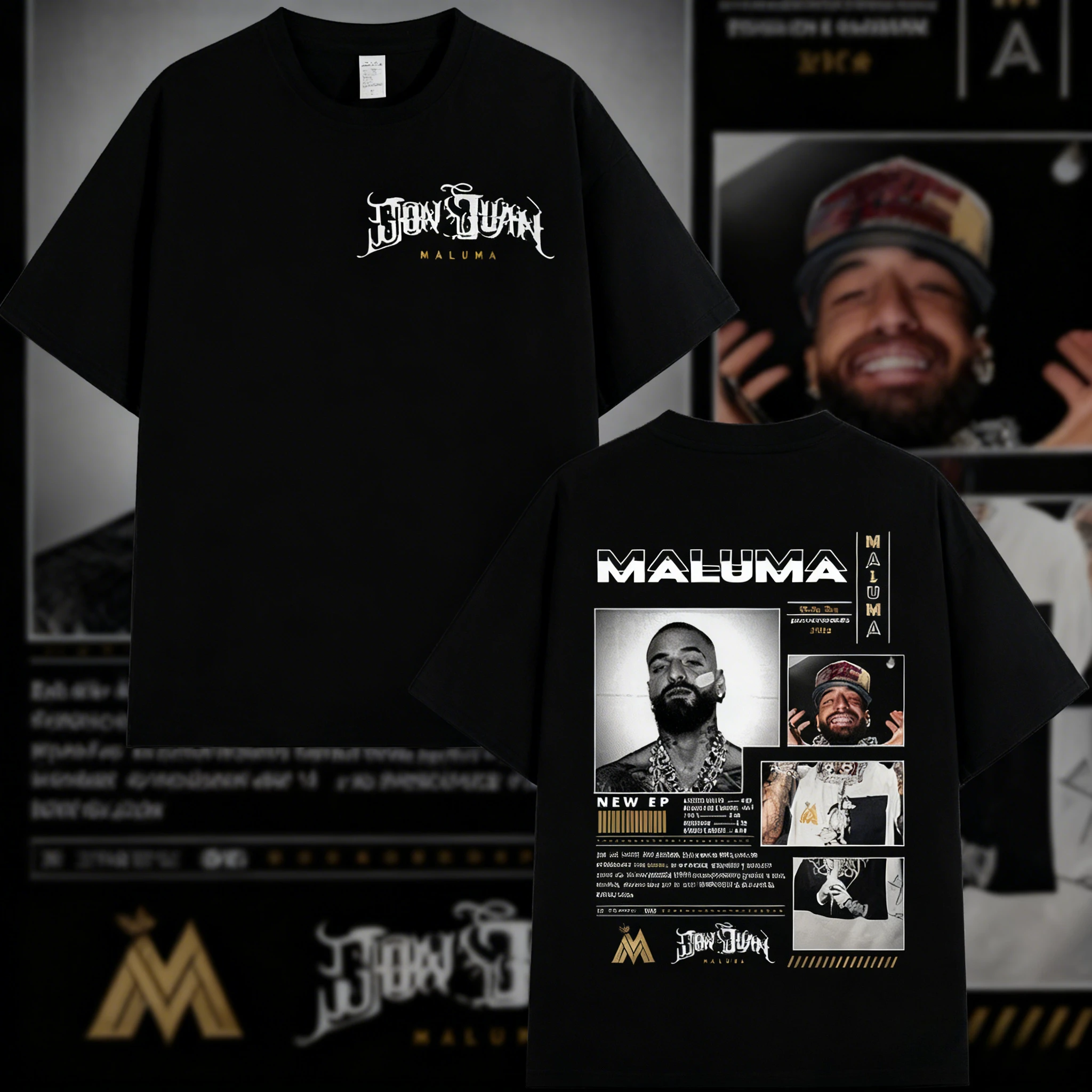 

Лето 2029, рэпер MALUMA, альбом, плоская футболка, мужская хлопковая футболка в стиле хип-хоп в стиле ретро с короткими рукавами, модная свободная футболка, уличная одежда
