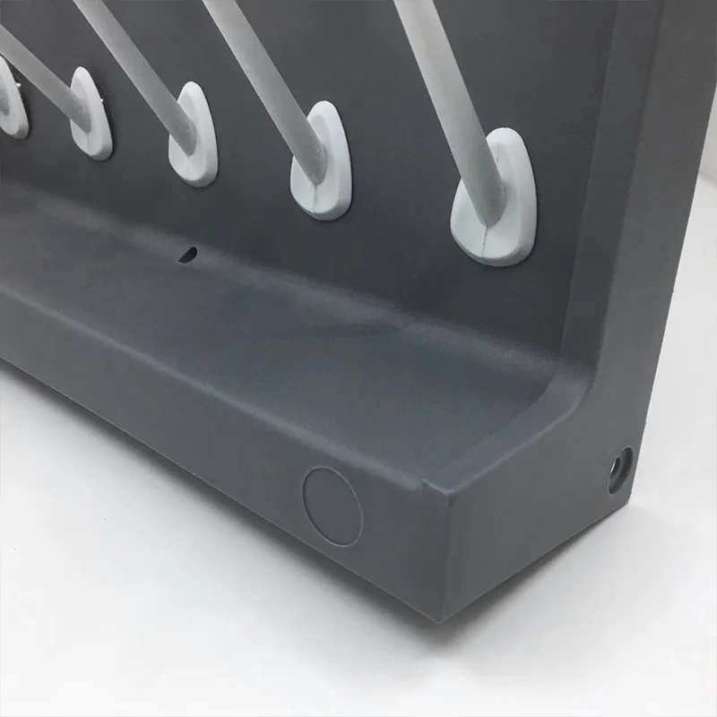 Lab Drying Rack Pegboard Bench-top Wall-Mount Drip Rack PP Drip Rack For Lab Glassware Bottles Test Tube Beaker