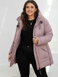 Cinemore New Fashion Down Jacket Women Plus Size Short Casual Hooded Big Pocket Parkas Female multicolor Coat Outwear GM-82172