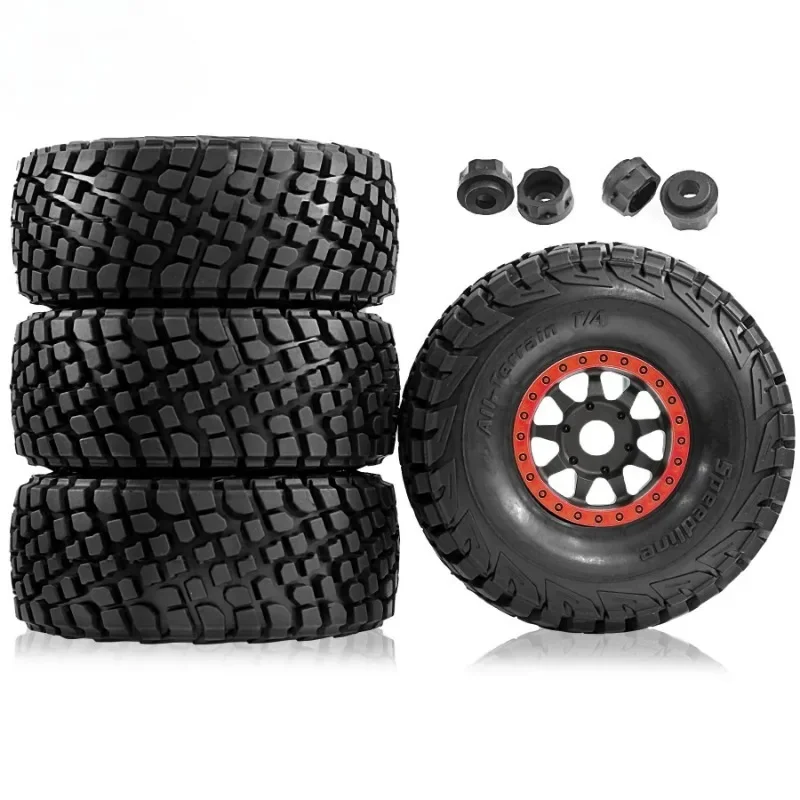 Pneus e rodas de caminhão de curso curto RC 17mm Hex para 1:7 1:8 RC Truck Car HSP TRXS UDR FS FSR Atom ARRMA Mojave DB8 YK4072 DF7
