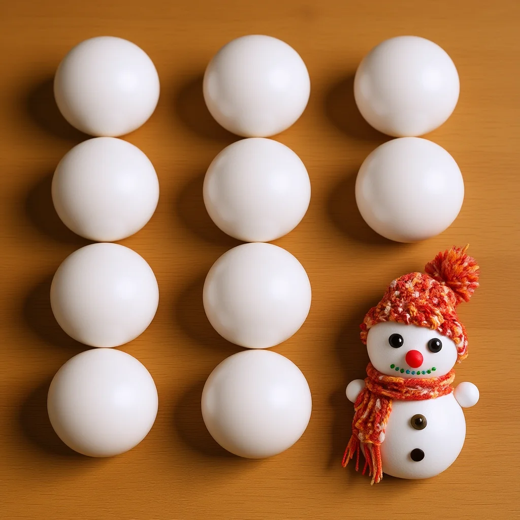 

10pcs Christmas Foam 6Cm White Polystyrene Craft Spheres For Diy Ornaments Decorative Snow Balls Holiday Party Xmas Balls School