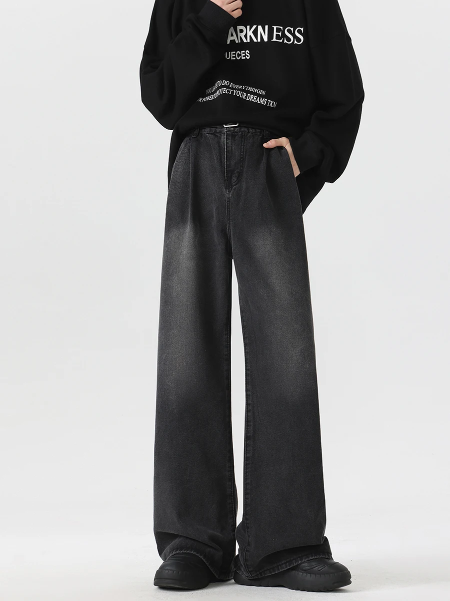 

Мужские джинсы Boyle American Waed Bell Bot, модные, простые, с высокой талией, свободные леггинсы, повседневные, на все сезоны