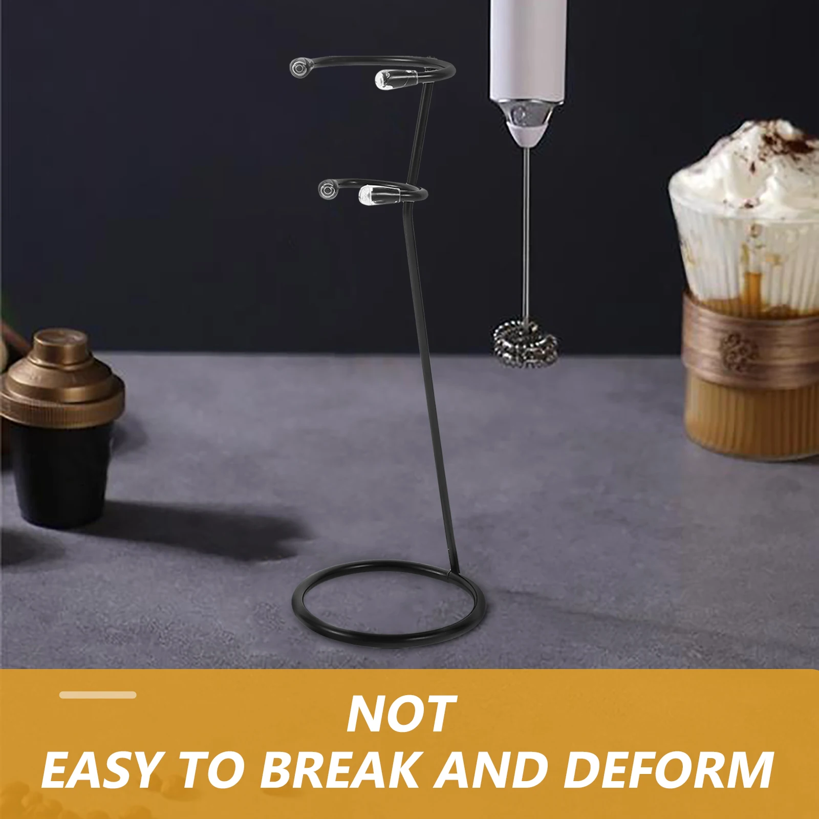 

Stainless Steel Stand Milk Rack Rest Kitchen Gadget Coffee Bar Accessory Metal Holder Home Restaurant Use Mixer Rack