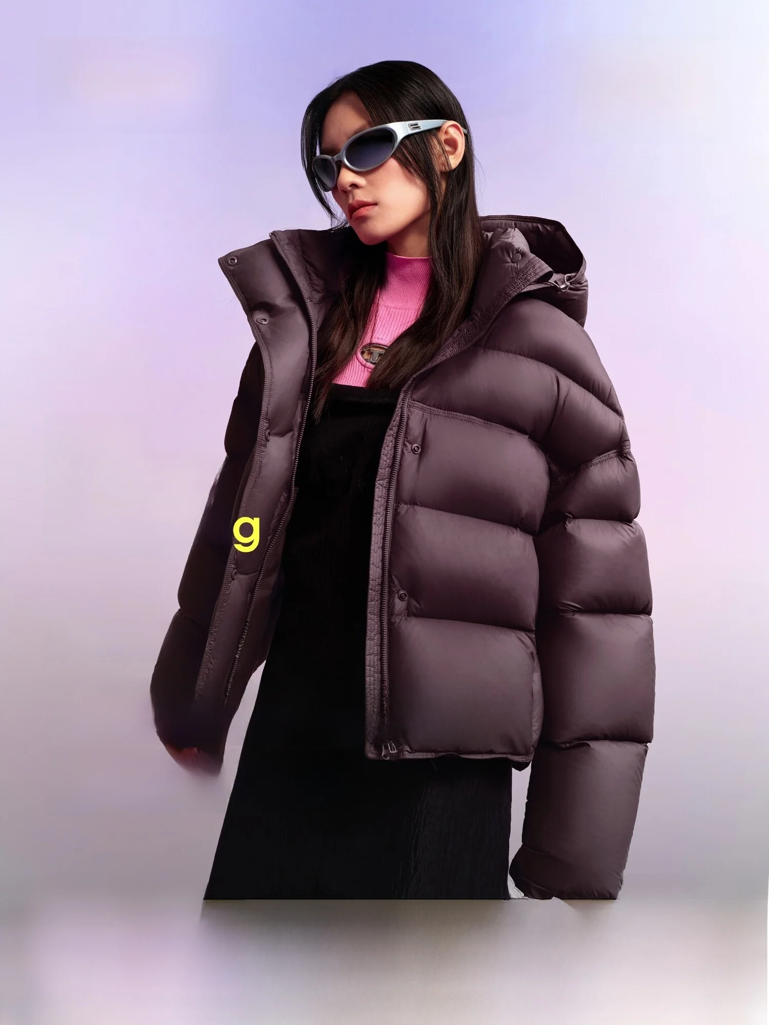 

Пуховик Bosideng: укороченная модель с высоким показателем наполнения, женская зимняя теплая повседневная куртка свободного кроя из утиного пуха