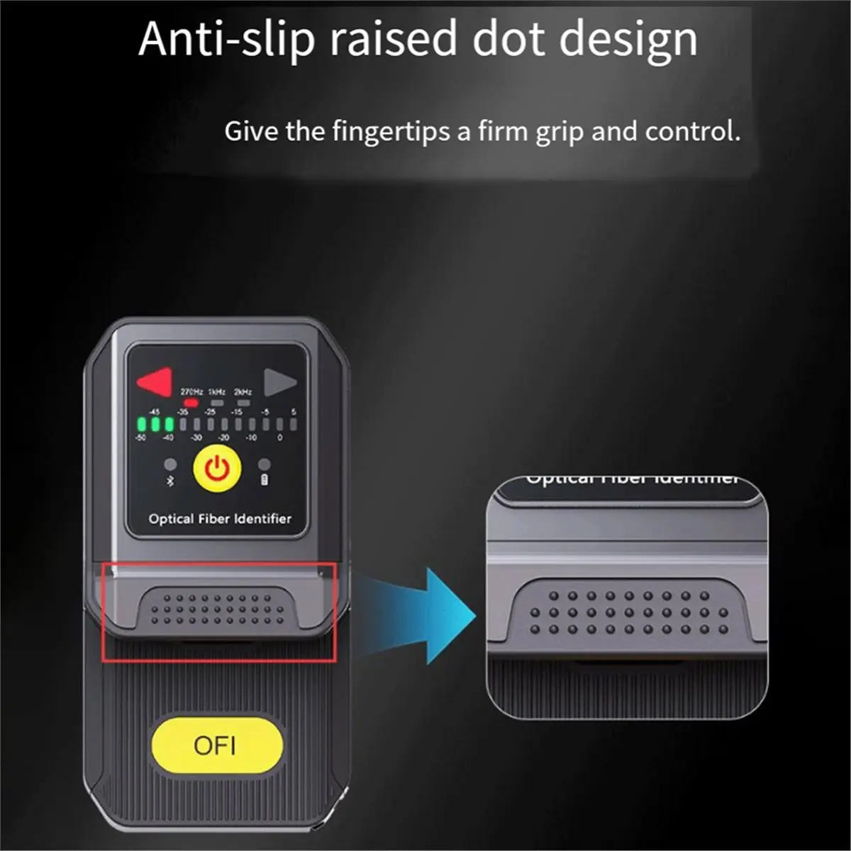 popop Mini Optic Fiber Identifier YYS-430 Live Fiber Optical Identifier 800-1700nm Fiber Cable Visual Fault Locator