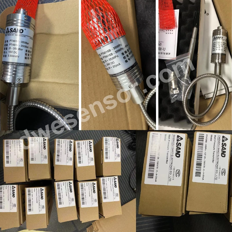PASIR PT4516 PT4616 PT4626 Sensor transduser tekanan meleleh dengan output 3,33mV/V