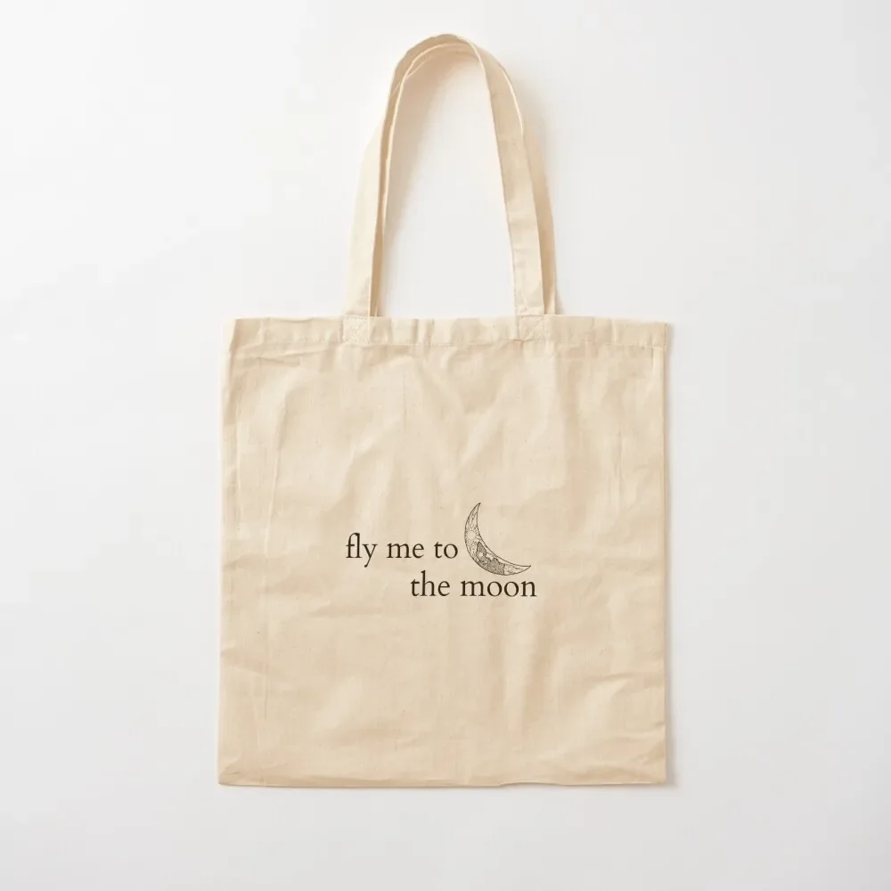 

fly me to the moon Tote Bag Woman shopper bag tote bag Shopping bags Canvas Tote