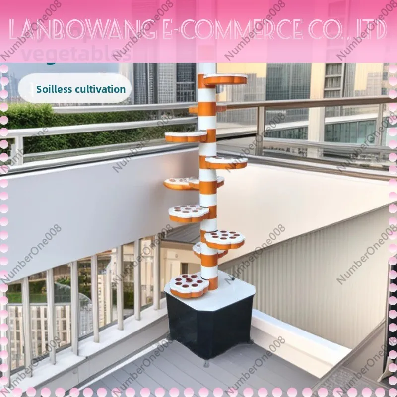 Spiral Hydroponic Growing Tower Vertical Aeroponic Tower Garden Multiple Layer Planting System for Home Balcony Vegetable