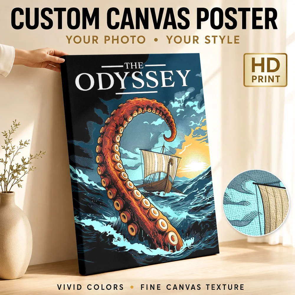 The Odyssey Canvas Poster Custom Spiritual Mythology Wall Paintings Decoration for Living Room Ready to Hang Housewarming Gift