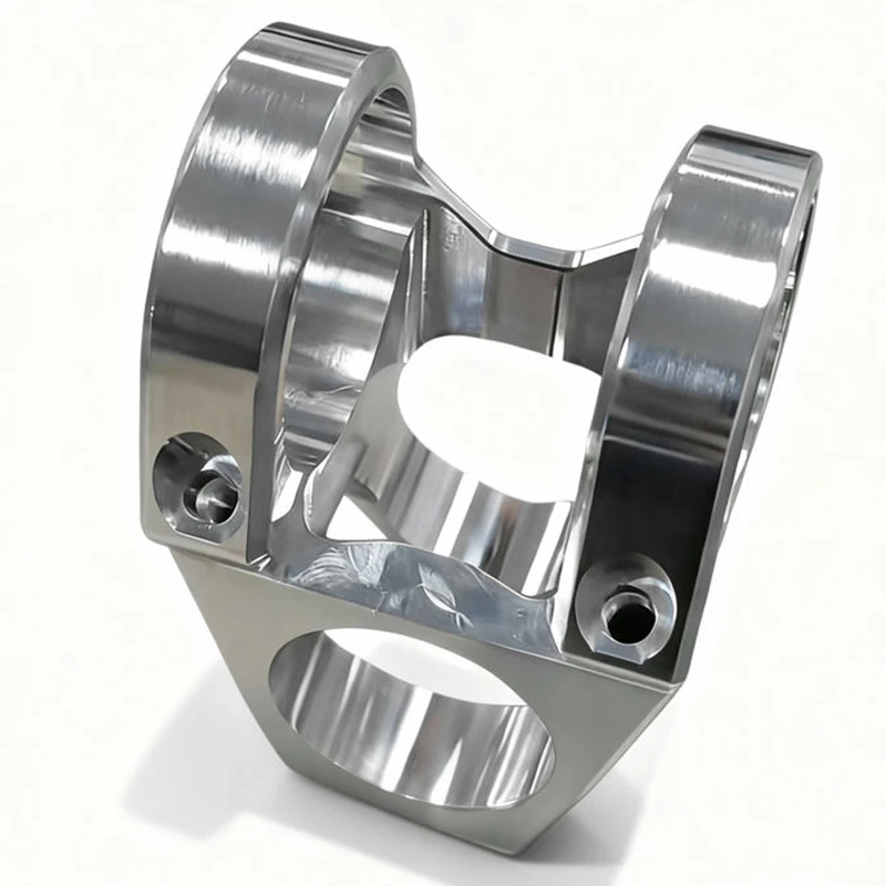 Custom CNC Milling 6061 Aluminum Alloy Hollow Support Bracket High Precision Polished CNC Machined Aluminum Mechanical