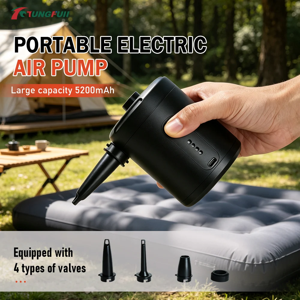Home Use Electric Air Pump Outdoor Tent Wireless Compact Portable Air Pump Air Mattress Swim Ring Air Pump