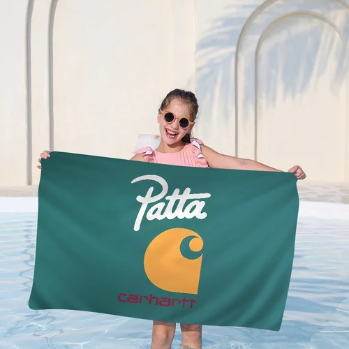 C-Carharts 애니메이션 비치 수영 타월, 부드러운 흡수성 수건, 어린이 선물, 여행 캠핑 체육관 