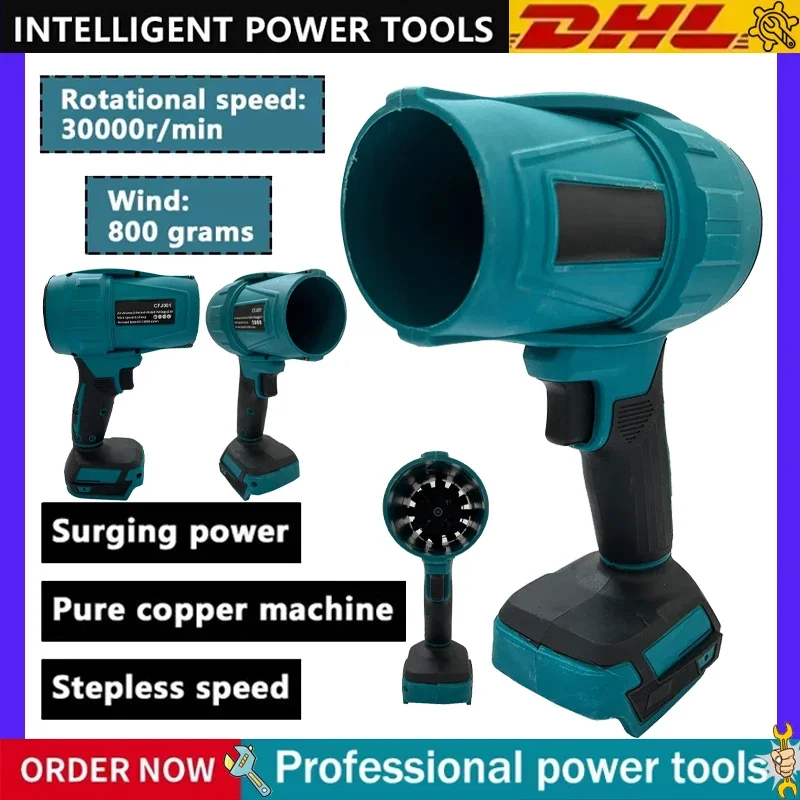 

For Makita 18V Battery Rechargeable WithLight Car Cleanin Tool 30000RPM Violent Blower Turbo Jet Fan
