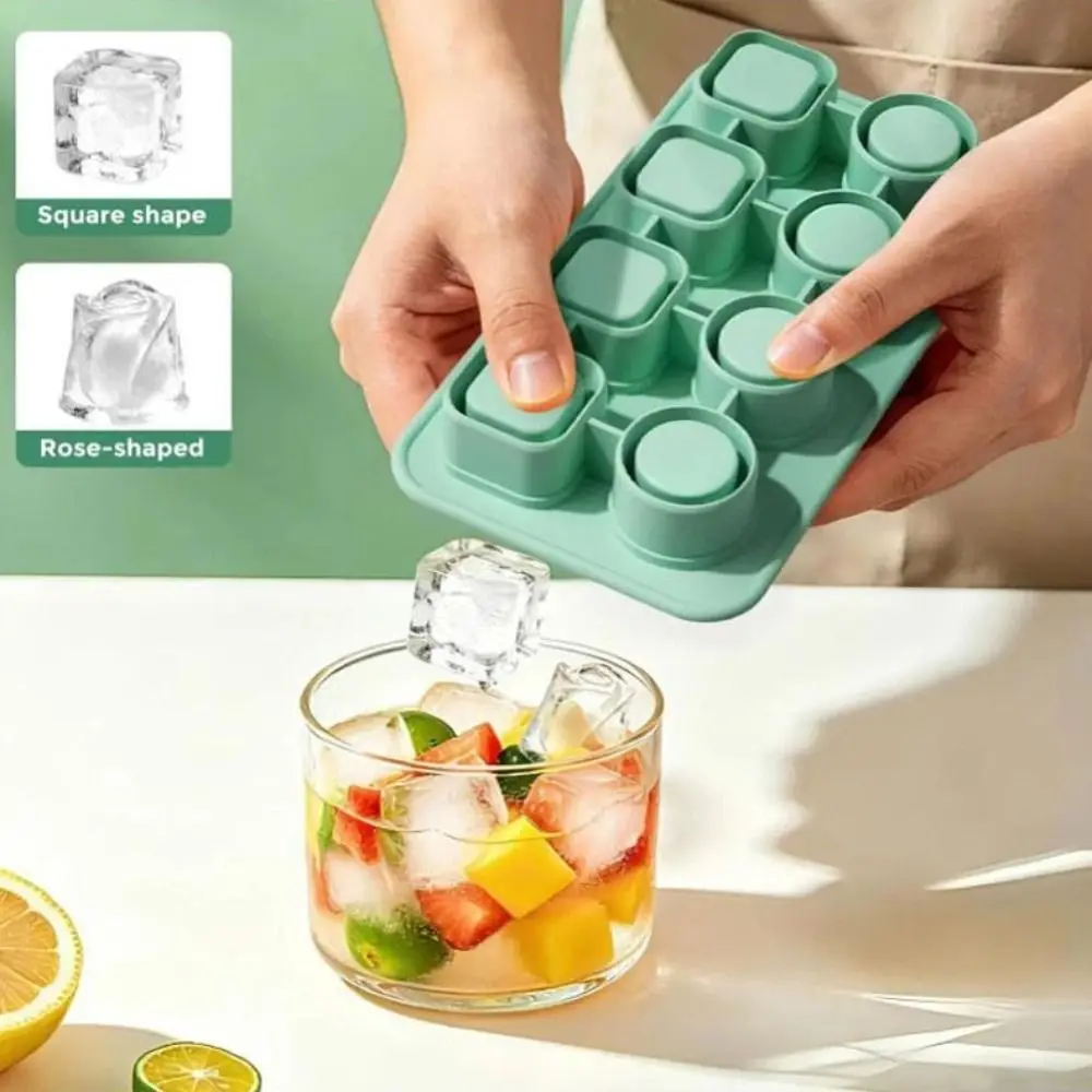 6/8 Pieces Silicone Popsicle Molds BPA Free Easy Release Silicone Popsicle Mould Foldable Reusable Ice Cream Molds Home