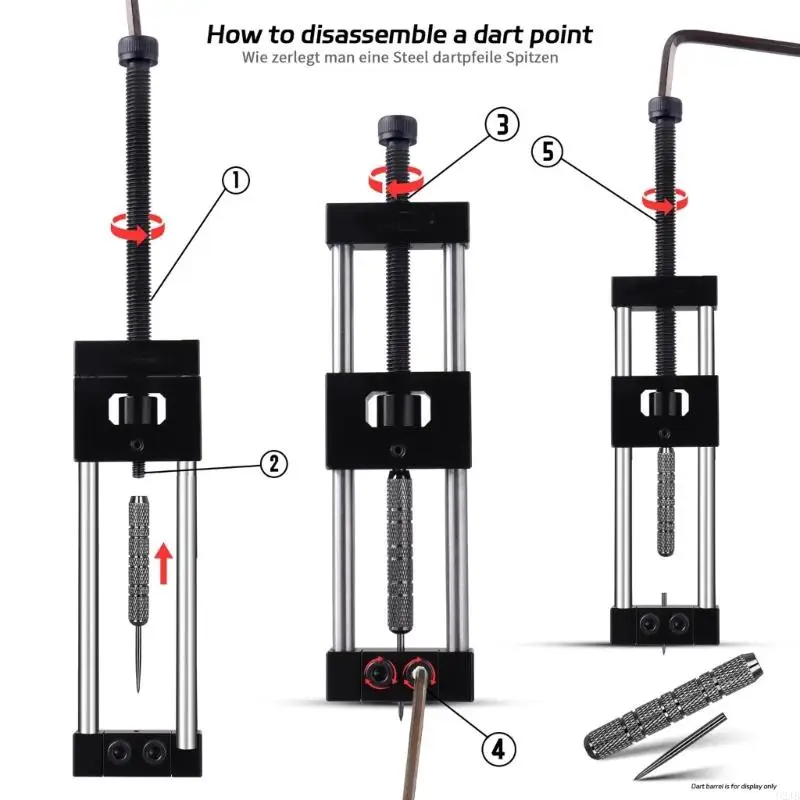 Set strumenti sostituzione extractor freccette professionali U2JB per appassionati freccette