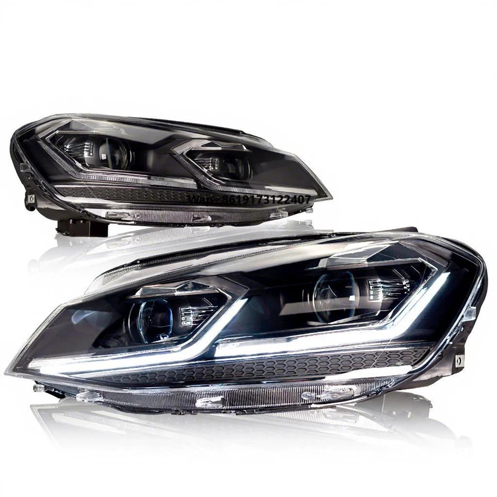 Car Front Brake Light for Golf 7 2014-2017 Front Lamp High Headlight Lights LED DRL Retrofit Assembly Turn Signal