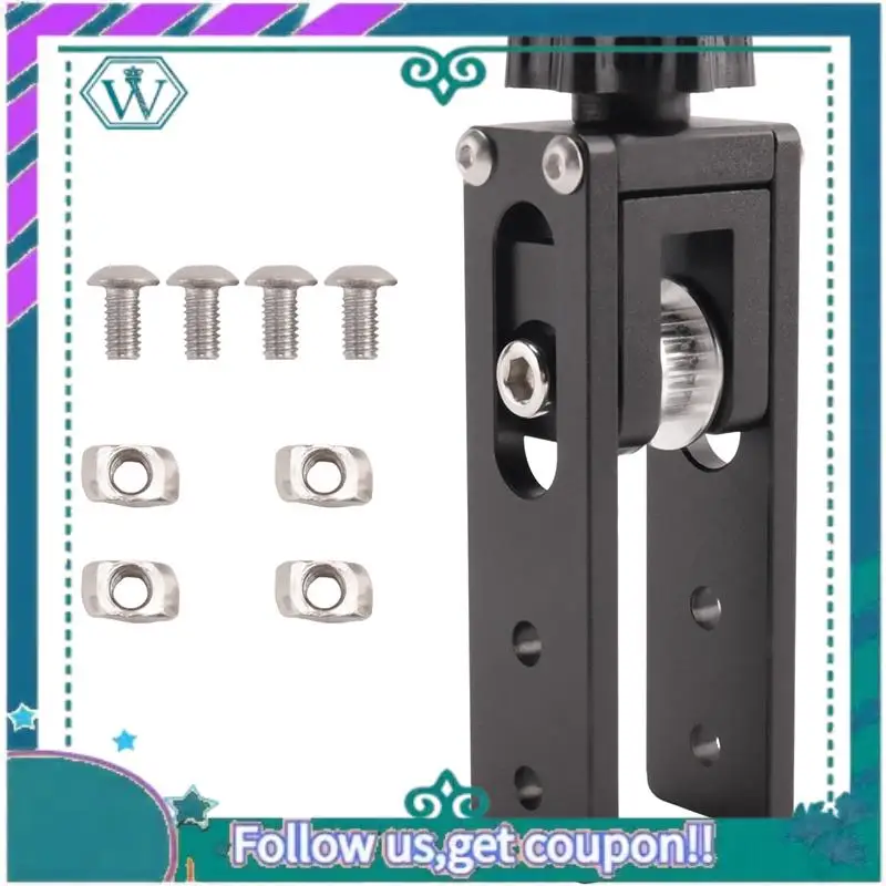 

A75Q-3X 2020 V-Slot Aluminum Profile X-Axis Synchronous Belt Stretch Straighten Tensioner Set For Creality Ender-3