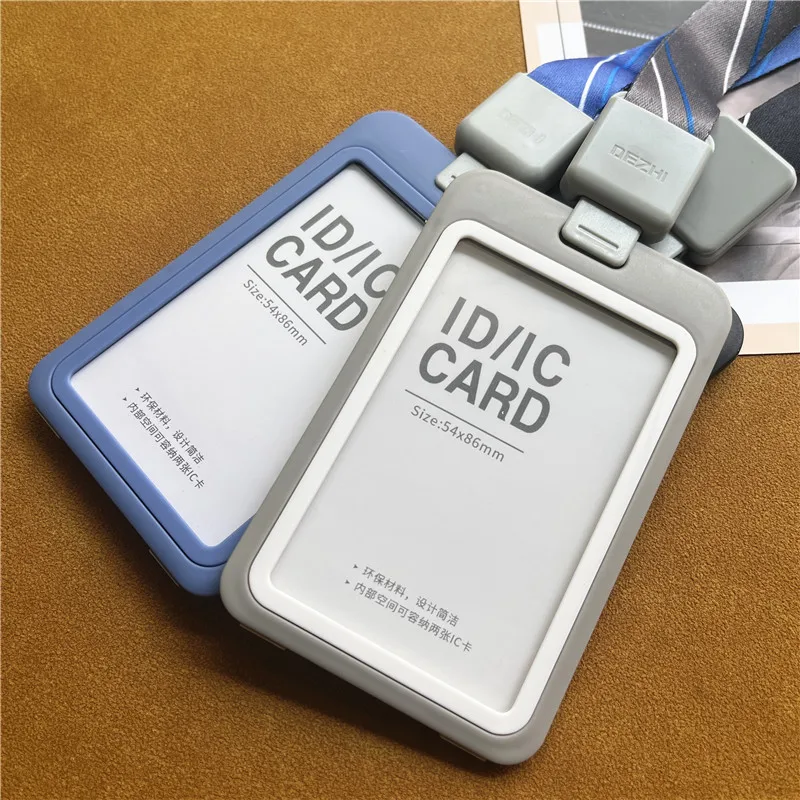 Lanyard Card Holder Removable Reel Holder Employee ID Card Luxury Credentials Holder Business Photocards Holder Accessories