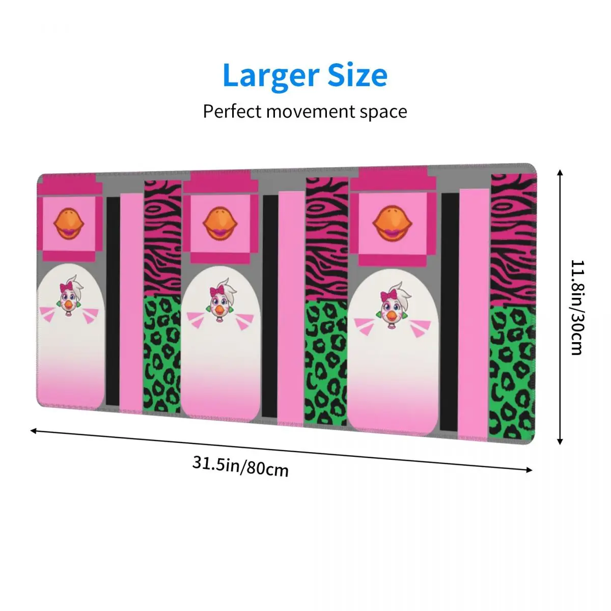 Large Mouse Pad Glamrock Chica Fazbear Entertainment Gamer PC Laptop Mats Keyboard Carpet Computer Gaming Office Desk Mat