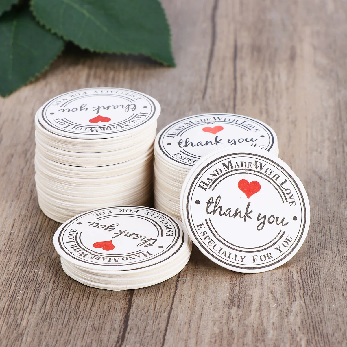 

100 Pcs Christmas Labels for Tag Thank You Hanging Tags Party Favor Paper