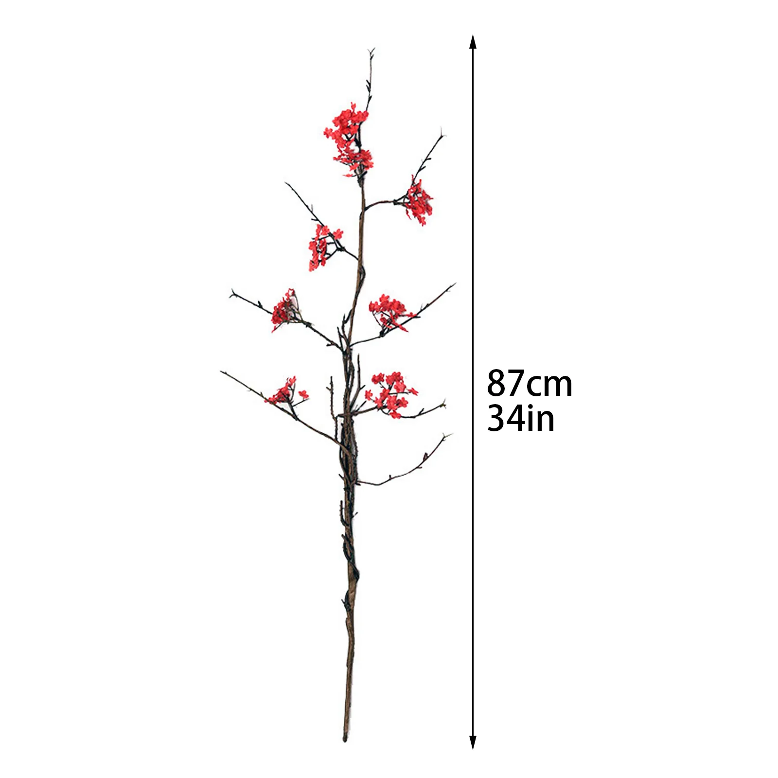 Artificial Flowers Flores Sakura Tree Branches Home Table Living Room Decor Silk Realistic Simulation 1PC Fake Cherry Blossoms