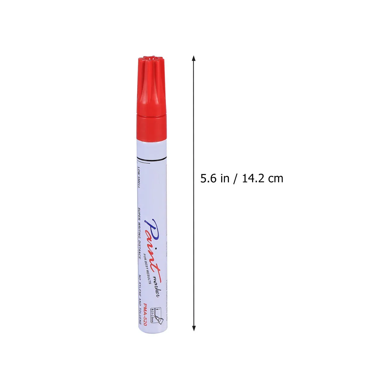 Premium Car Scratch Repair Up Paint Marker for Auto Body Rust Prevention on Metal Glass Wood Stone Plastic Paper Red