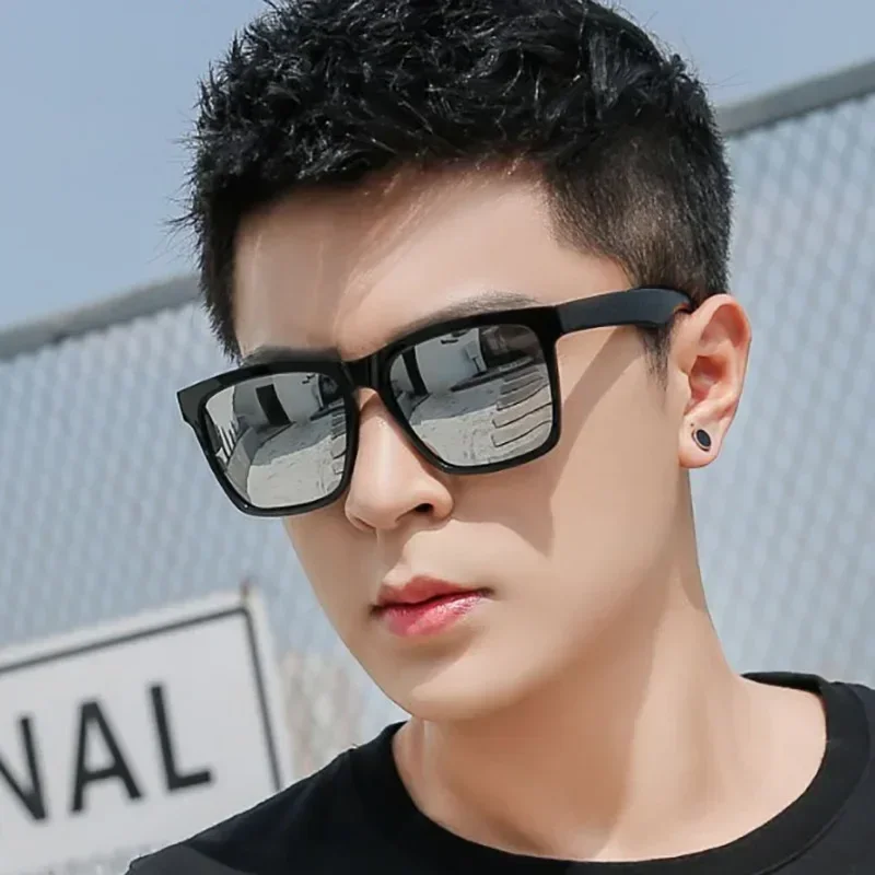 

New fashion trend sunglasses Korean classic men's square coating film sunglasses men cartier glasses oakley sunglasses for men