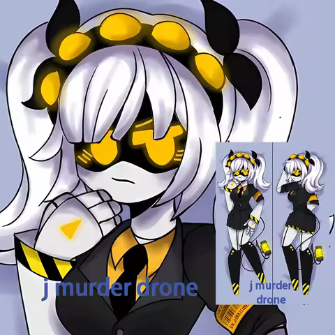 Dakimakura Anime Body Pillow Cover for j murder drone Double-Sided Hugging Pillow Case