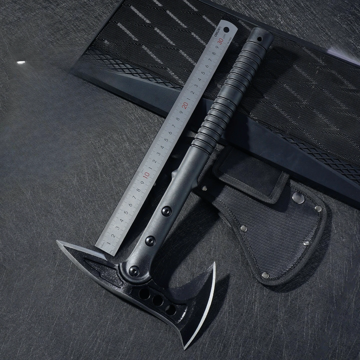 

New Outdoor Multifunctional Tactical Firefighting Hand Axe Cutting and Mountain Defense Convenient Outdoor Survival EDC Tool