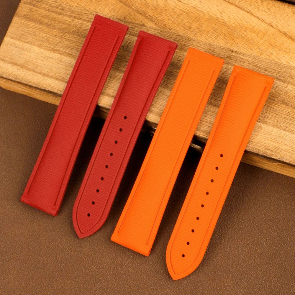 

FKM Fluororubber Watch Strap 20mm 21mm 22mm Rubber Band Universal Quick Release Watchband for Omega Wristband Belt Accessories