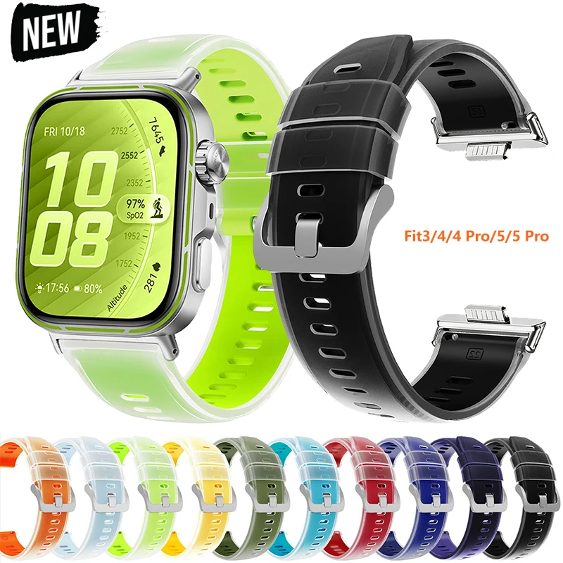 Silicone Band Women - Transparent Sports Band for Huawei Watch