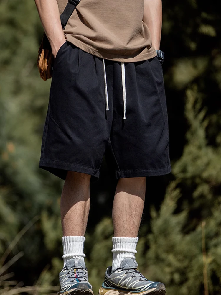 Shorts men outside the summer wearing Korean version of loose fashion ins cargo pants trend with straight casual pants