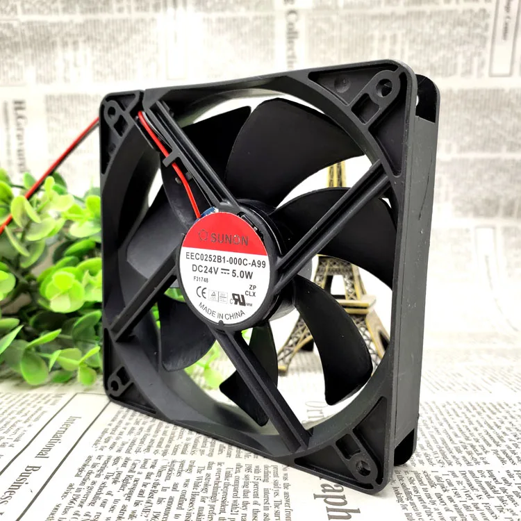 ORIGINAL EEC0252B1-000C-A99 12025 24V 5W CASE COOLING FAN