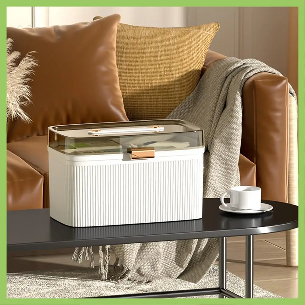 

Цельный портативный ящик для хранения первой помощи, пластиковый ящик для хранения лекарств, большая емкость для экстренной помощи