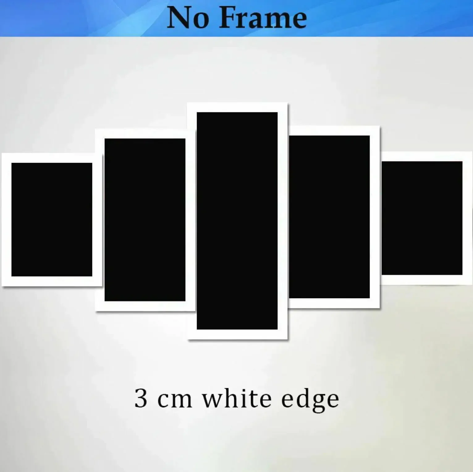 Mont Blanc Snow Mountain 5 Panel Canvas Picture Print Wall Art Canvas Painting Wall Decor for Living Room Poster No Framed