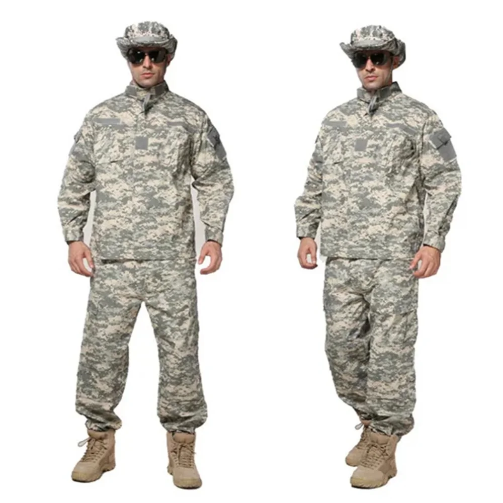 Men Jacket Pants Suit Soldier Combat Shirts ACU Jungle Camouflage CP Tactical Clothing Airsoft Disguise  Uniform