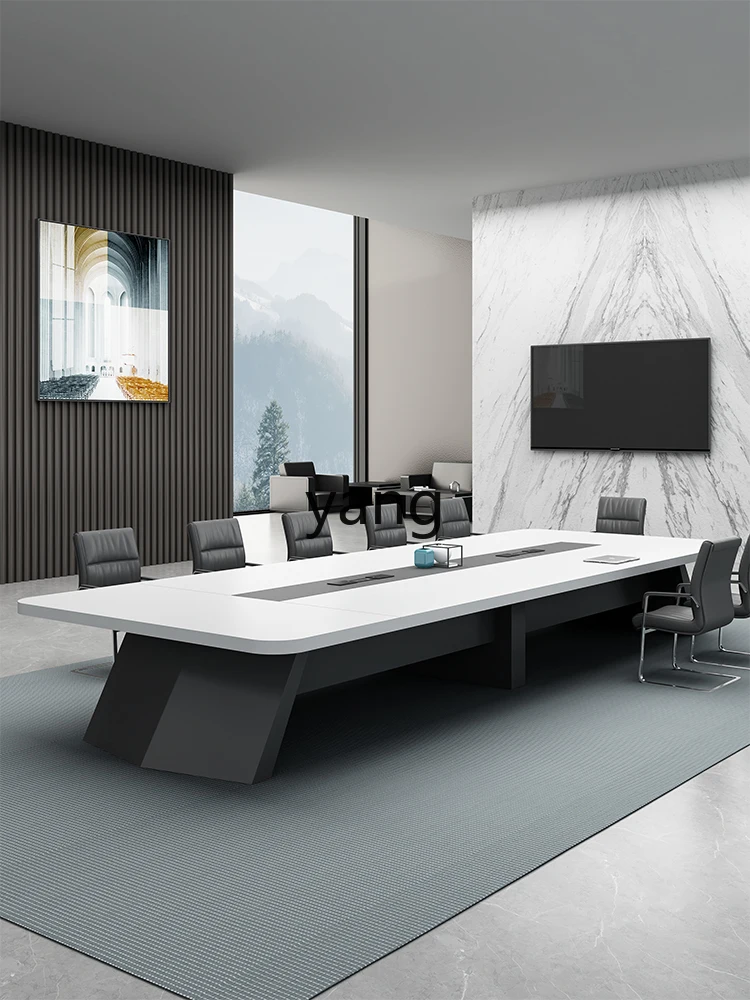 CX Modern Office Simplicity Table and Chair Combination Long Table Conference Room Table