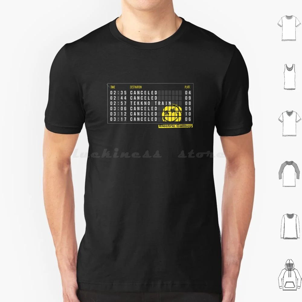 Tekkno Train Front T Shirt Big Size 100% Cotton Electric Callboy Electric Callboy Band Electric Callboy Music Electric Callboy