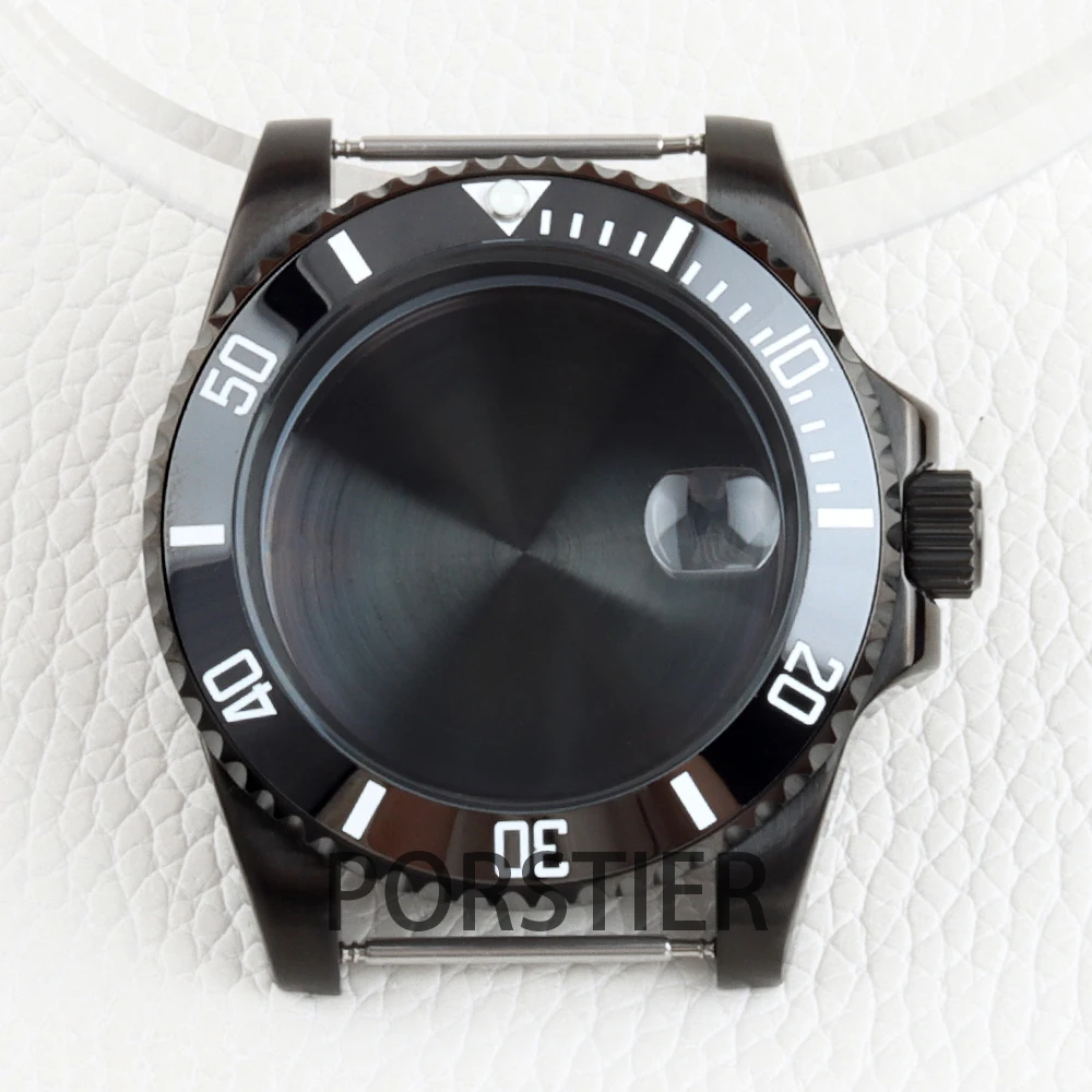 

Black 40mm NH35 Case for Seiko NH34 NH35 NH36 NH38 Movement Yacht-Master SUB GMT 28.5mm Dial Stainless Steel Sapphire Glass