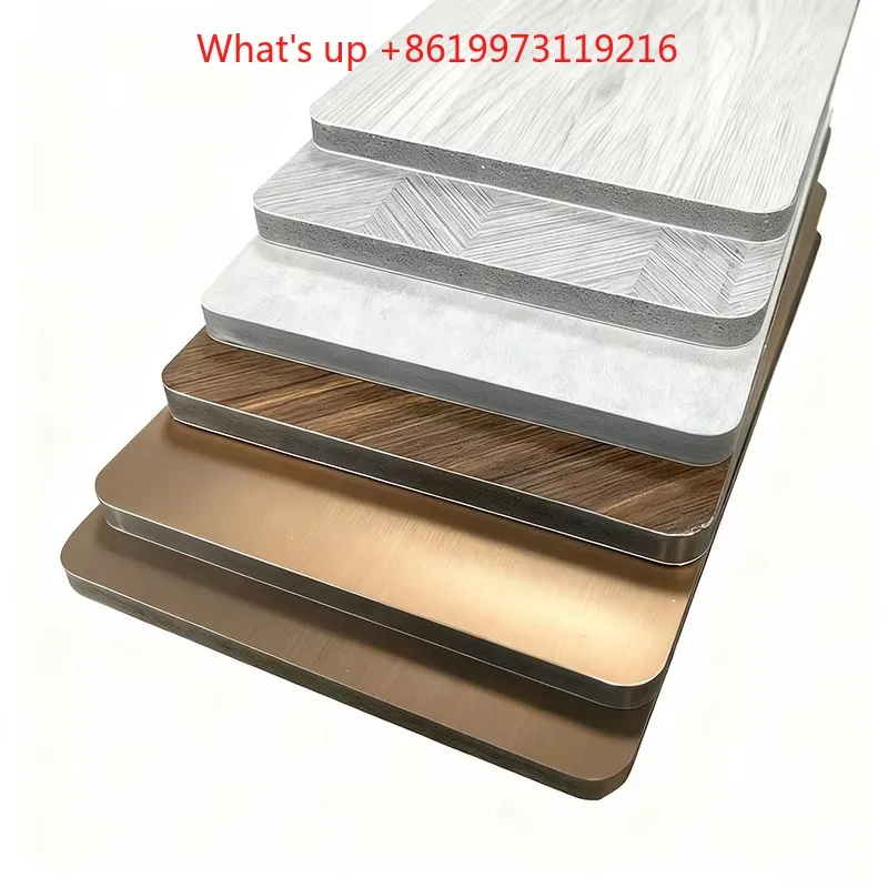 2026 China Geometric Pattern Waterproof Apartment TV Background Warehouse Formaldehyde-free Carbon Crystal Plate Wall Boards