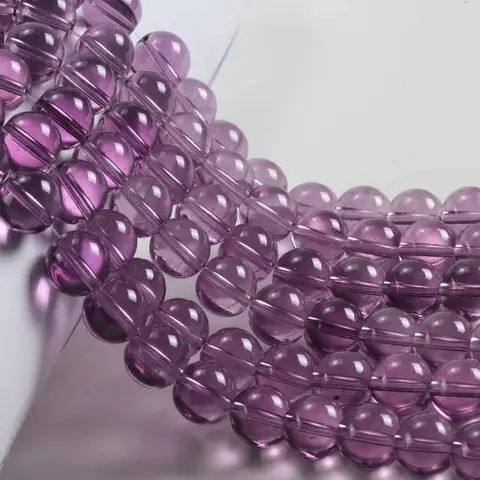 14mm Purple Amethyst Round Beads, Natural Stone Loose Beads for DIY Jewelry Making Bracelet Necklace